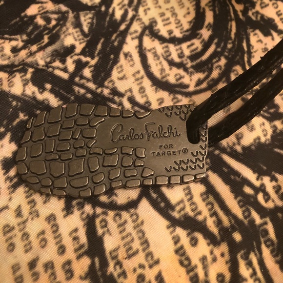 Carlos Falchi Faux Snakeskin Shoulder Bag - Picture 3 of 5